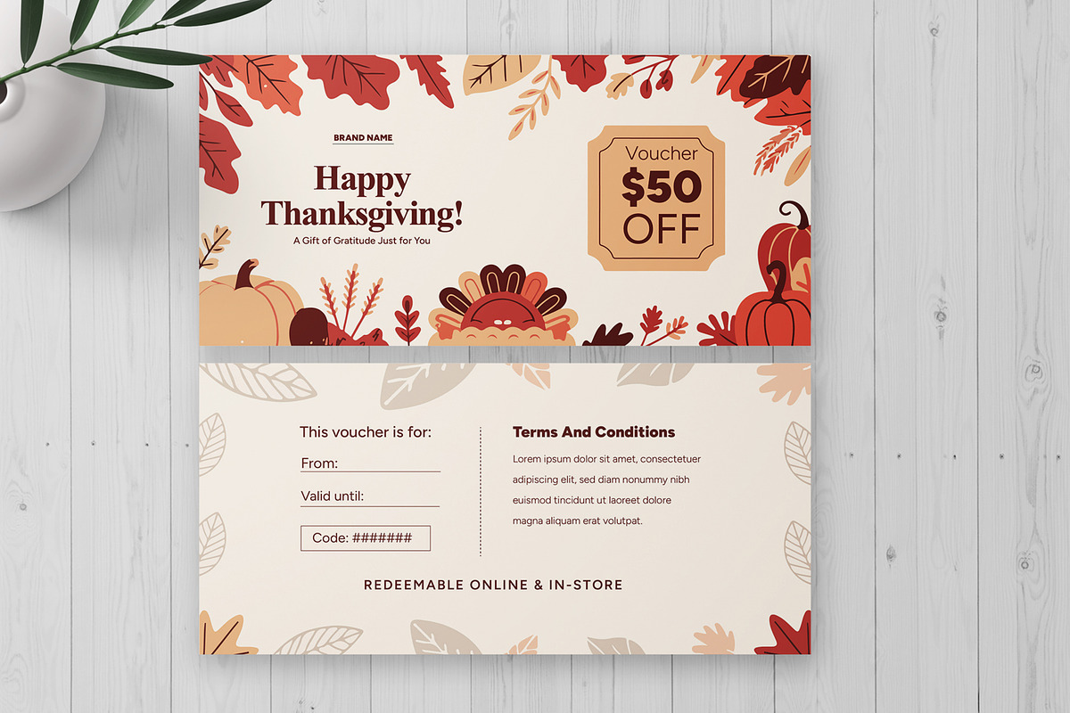 Thanksgiving Gift Voucher