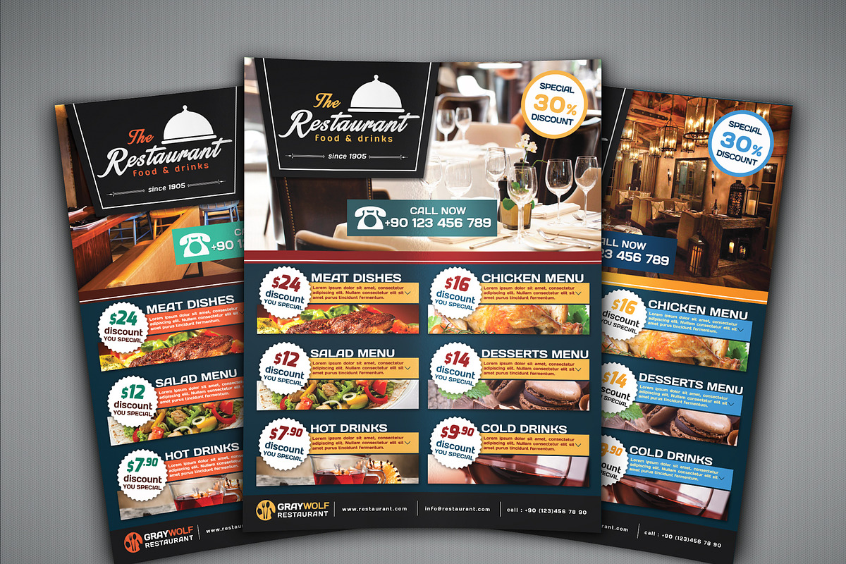 Cafe and Restaurant Flyer, a Flyer Template by fatihakdemir (Photo 2 of 4)