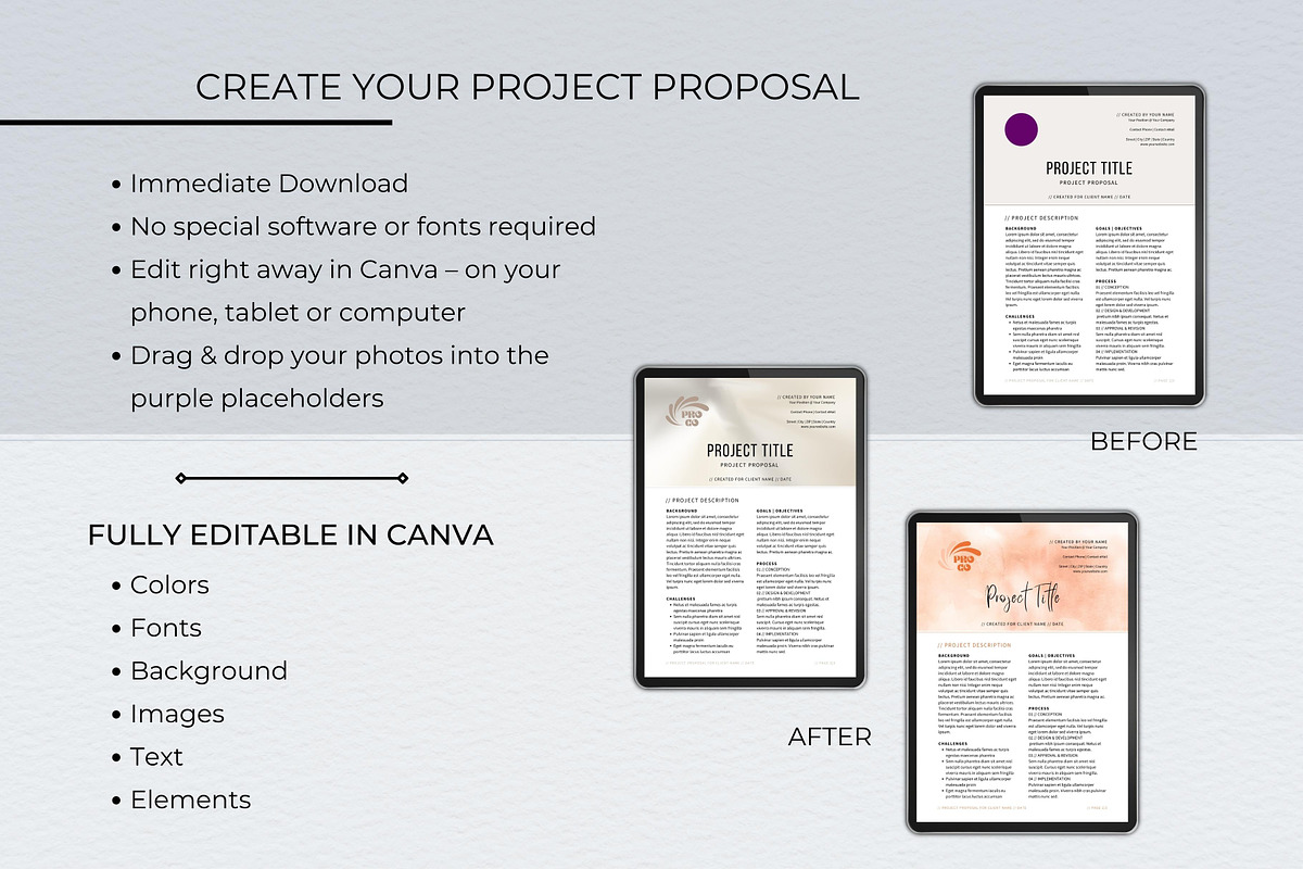 Project Proposal Canva Template preview 8