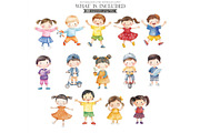 Youthful Friends Watercolor PNG, an Illustration by CharmClipart (Thumbnail 3 of 8)