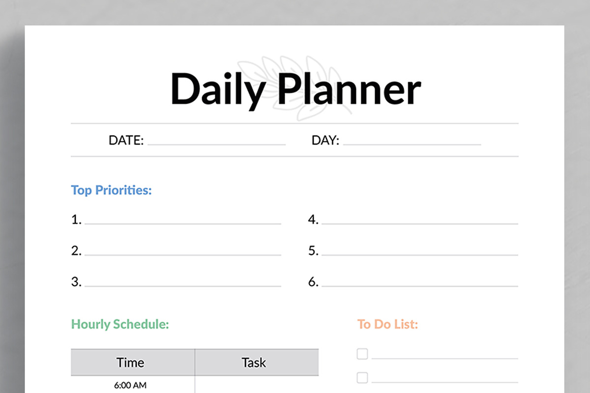 Planner Template Layout, a Stationery Template by ContestDesign (Photo 2 of 5)