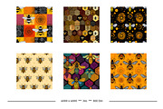 Bee Patterns in Retro Art Styles, a Pattern Graphic by karenfoleyphoto (Thumbnail 8 of 13)