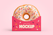 Donut with Holder Mockup, a Packaging Mockup by Country4k (Thumbnail 1 of 2)