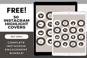 NEUTRAL Instagram Templates Bundle