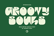 Groovy Souls - Retro Display Font, a Font by GroovyFontCo (Thumbnail 1 of 7)