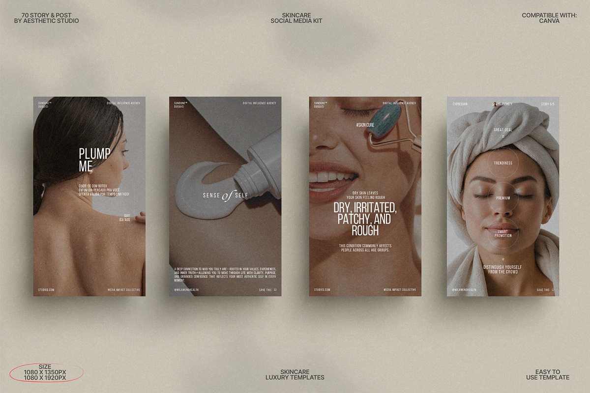 Canva Templates for Skincare Kit preview 5