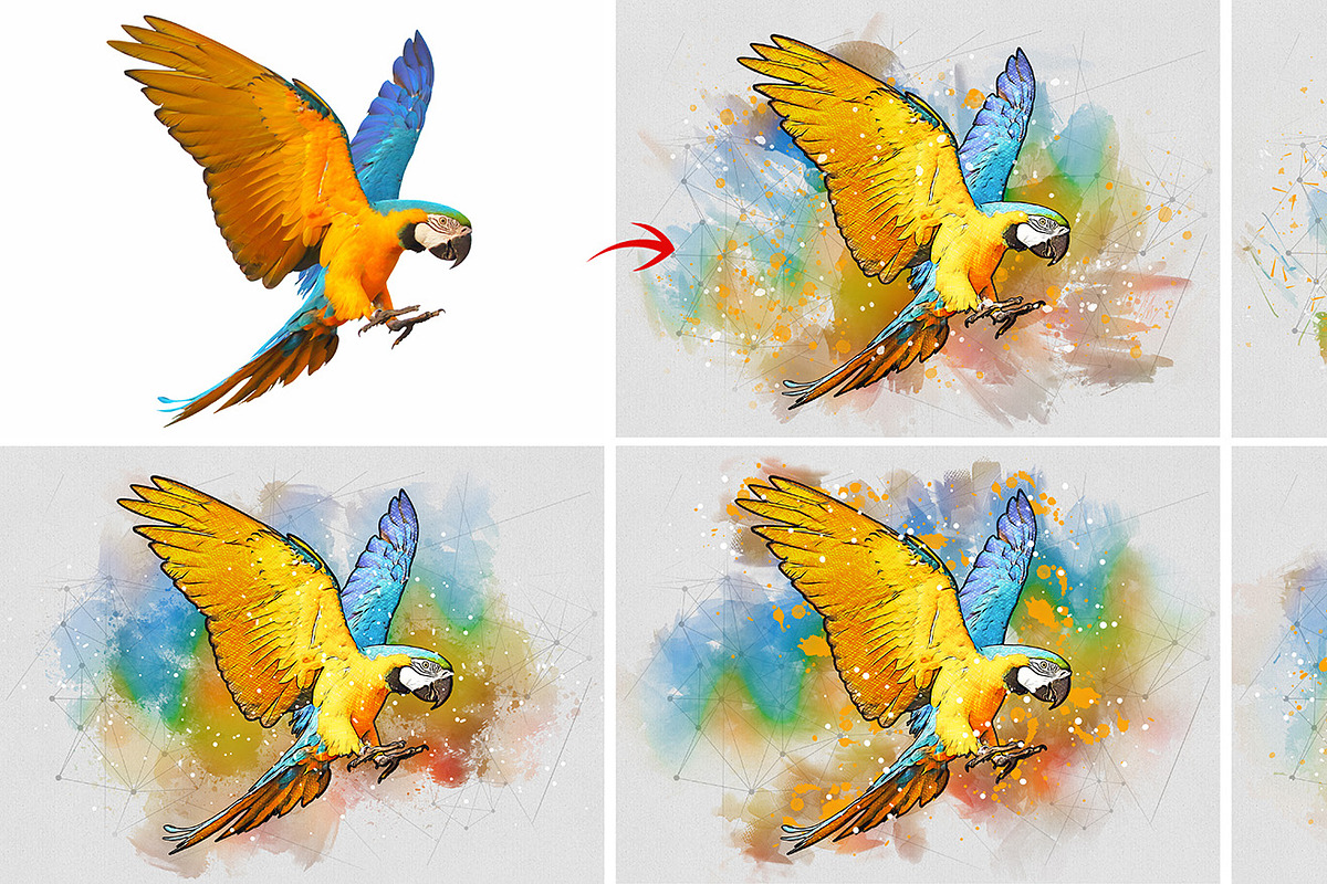 Car Watercolor Art Photo Effect, an Action Add-On by MRI STUDIO (Photo 4 of 15)