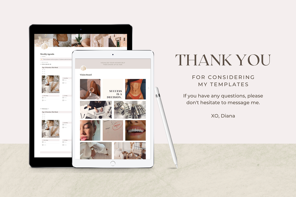 Notion Life Planner, a Stationery Template by AestheticOrganizer (Photo 10 of 10)
