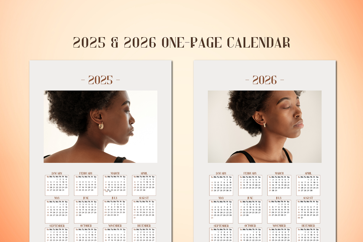 2025 CALENDAR CANVA TEMPLATE, a Stationery Template by The Little Lily Studio (Photo 2 of 5)