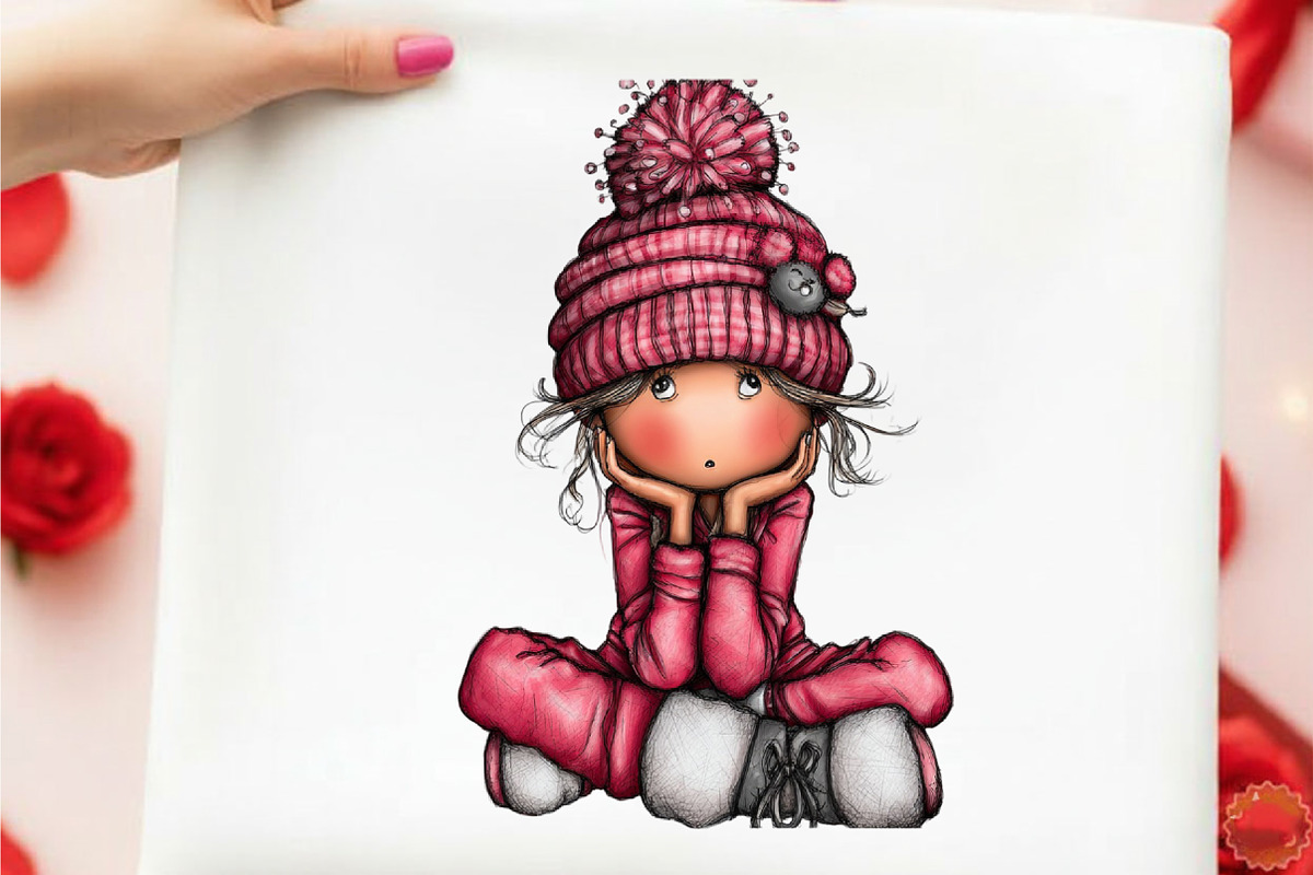 Quirky Girl New Year Clipart, an Illustration by designcity5 (Photo 4 of 5)