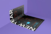 Realistic 3D Poster PSD Mockup, a Print Template by Sinlatown (Thumbnail 2 of 5)