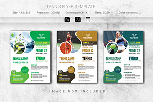 Tennis Camp Flyer Template