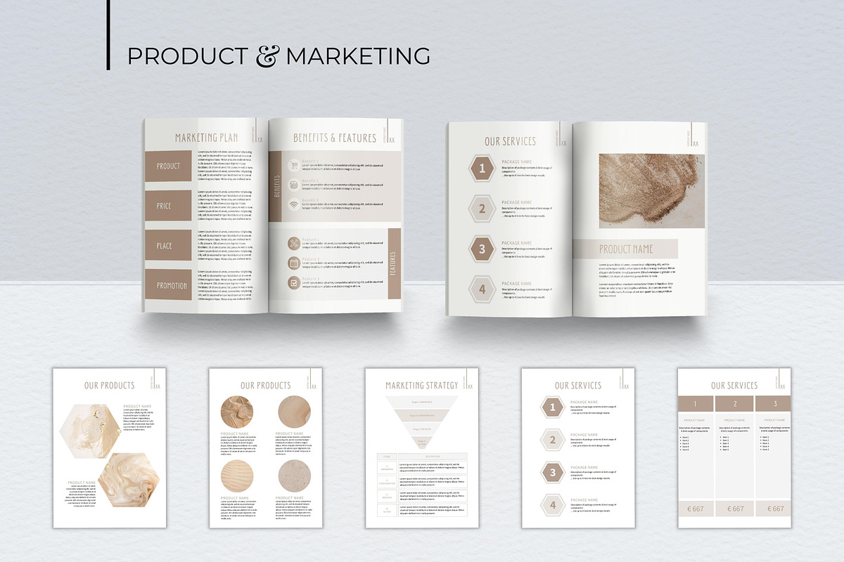 Professional Business Plan Template, a Magazine Template by B2 Studio (Photo 4 of 11)