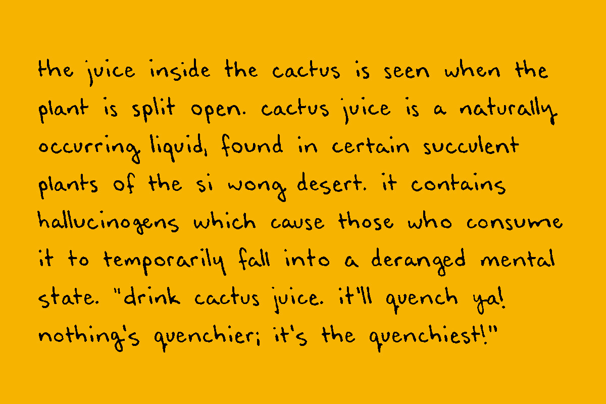 quenchiest - left-handed font, a Handwritten Font by Anna Richard Design (Photo 4 of 4)