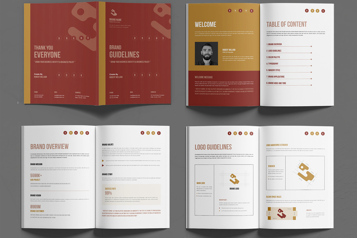 Minimal Brand Identity Guideline, a Brochure Template by MightyDesign (Photo 2 of 6)