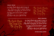 Gothic Saturday - Creepy Script Font, a Script Font by Sarid Ezra (Thumbnail 9 of 9)
