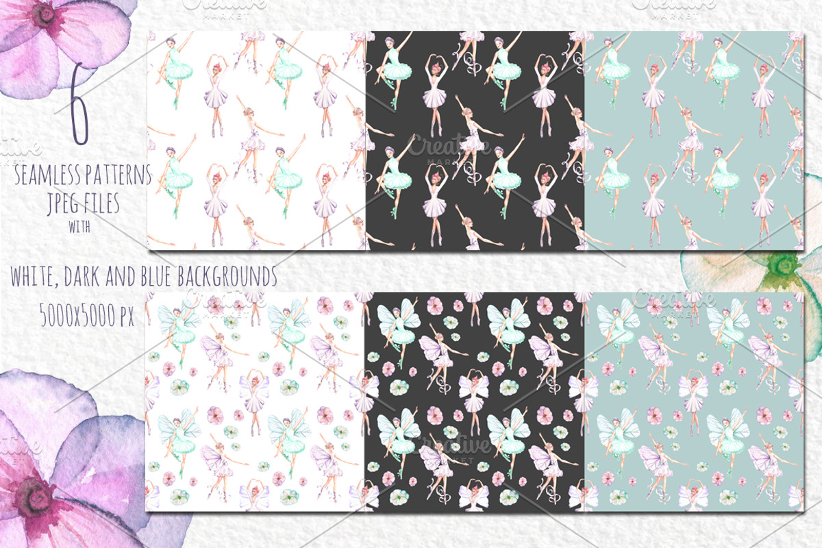 Ballet patterns, a Pattern Graphic by Skliarova