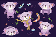 Cartoon koala set, an Animal Illustration by SunnyWS (Thumbnail 3 of 8)