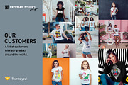 T-Shirt Mock-Up Set, a Shirt Mockup by Freeman Studio (Thumbnail 17 of 22)