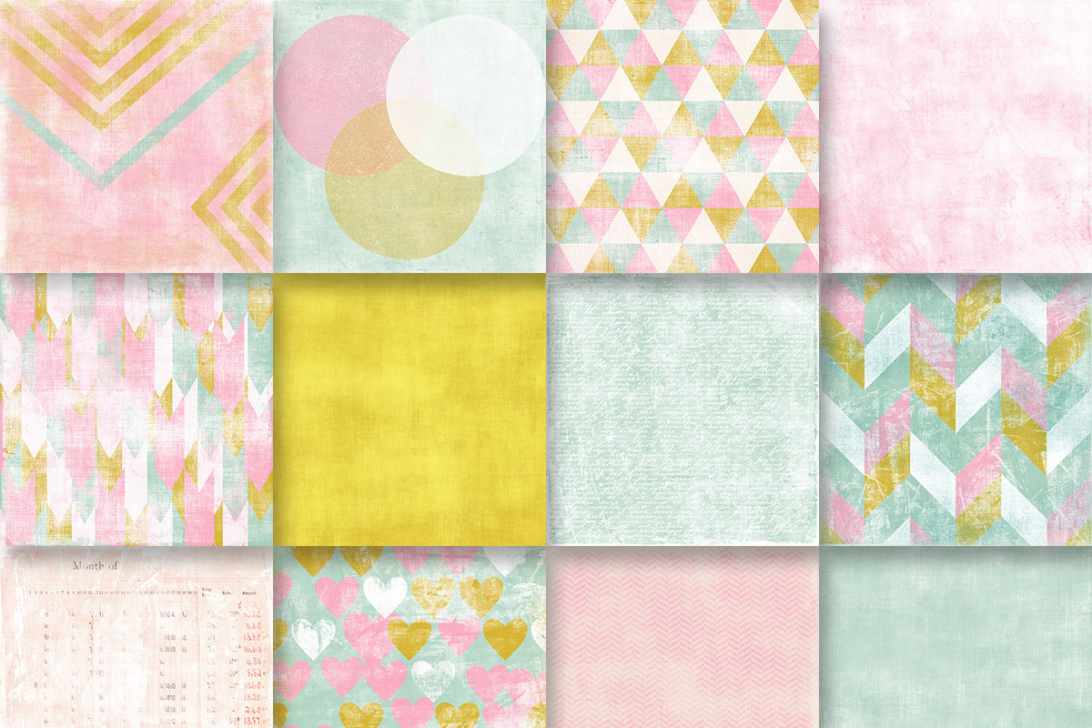Background Paper Kit 31, a Pattern Graphic by Mod Paperie (Photo 2 of 2)