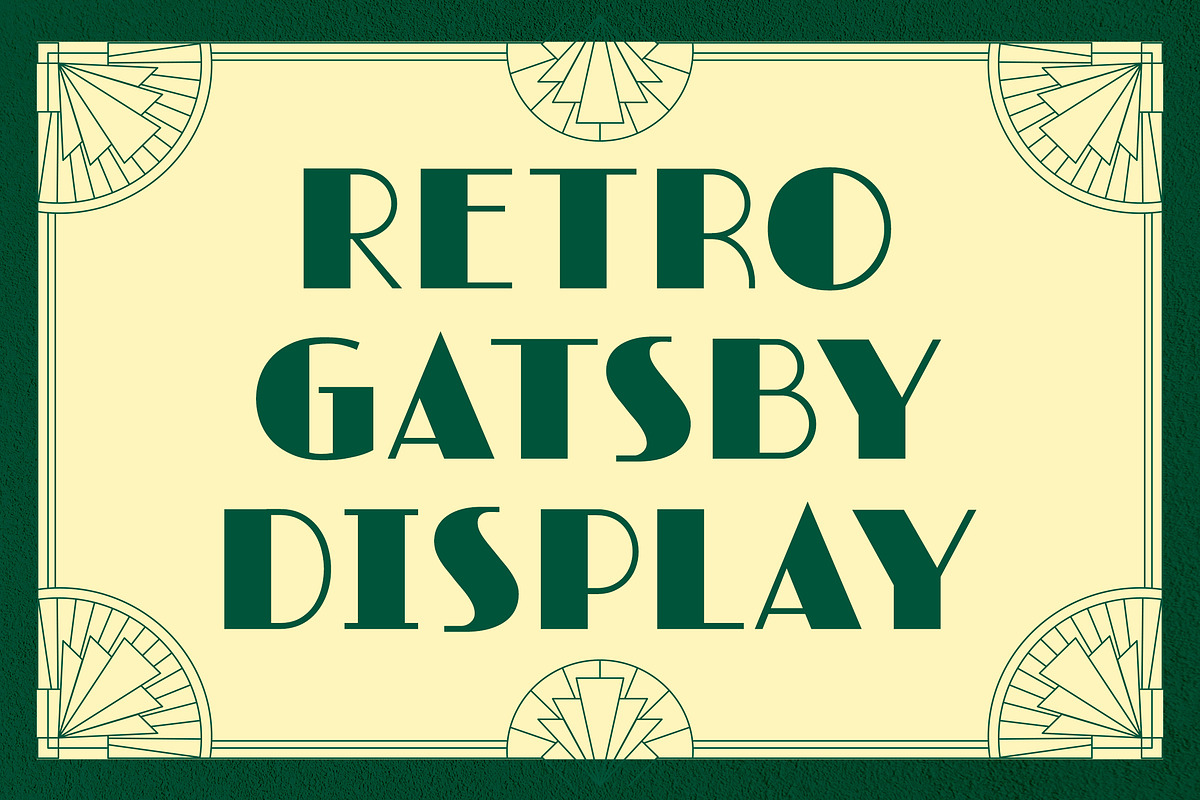 Grystond - Modern Retro Art Deco, a Sans Serif Font by Typia Nesia (Photo 5 of 14)