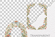 Folk Art Frames, Nordic Floral Frame, an Object Graphic by Invite to Clipart (Thumbnail 7 of 8)