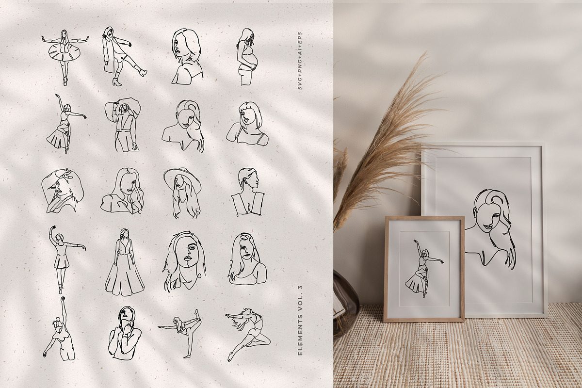 Feminine Illustration Bundle, a Graphic by AndrewPixel (Photo 4 of 10)