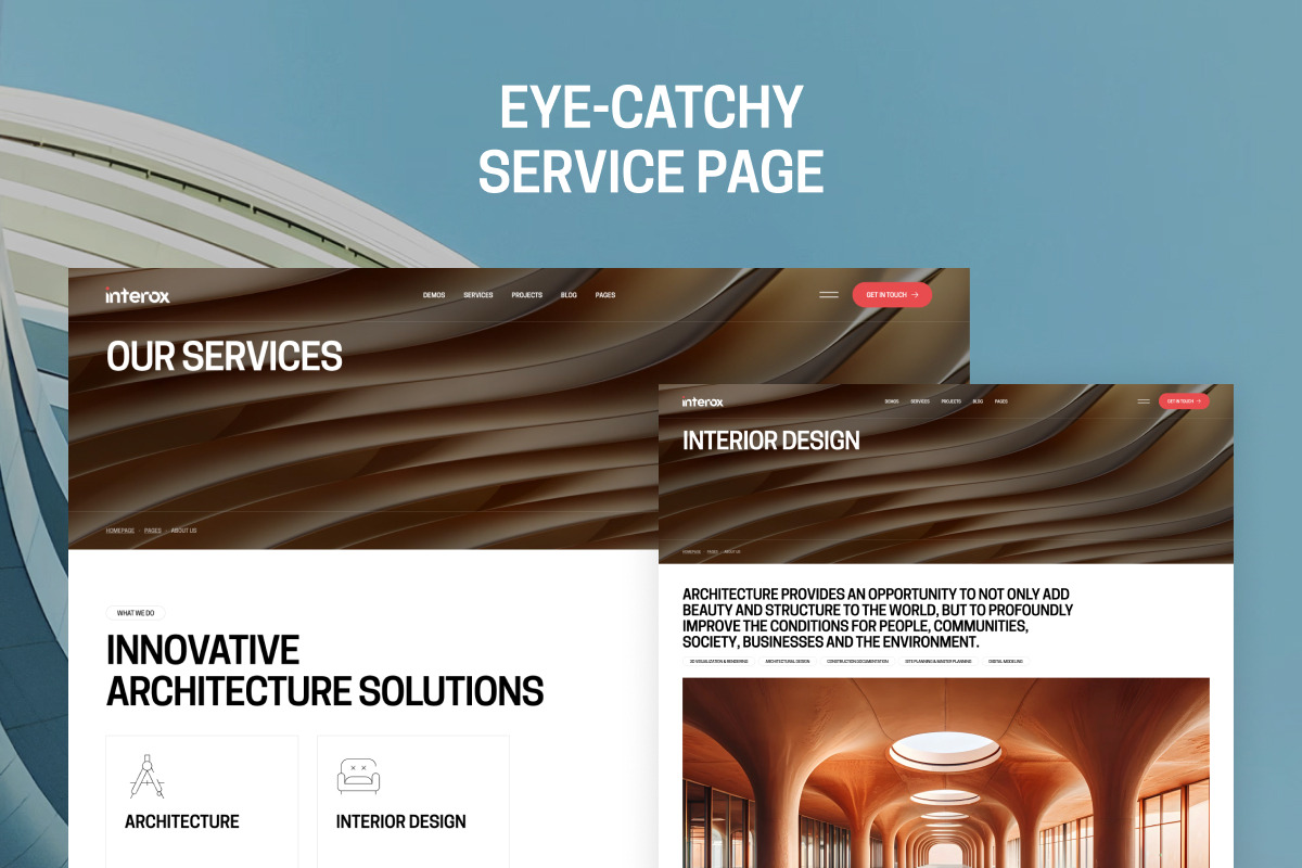 Interox–Architecture Interior Design, a WordPress Template by Opal Wordpress Theme (Photo 2 of 5)