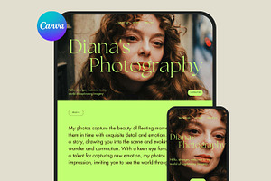 Portfolio Canva Template For Artists