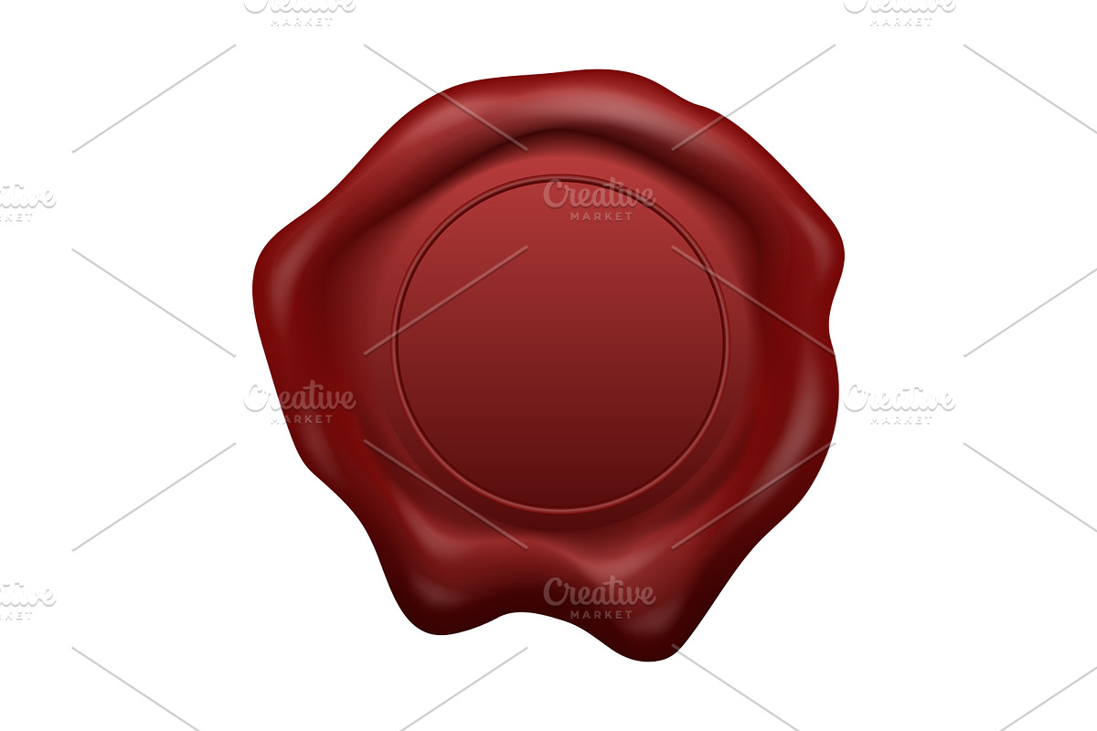 Wax Seal. Vector Set., an Object Graphic by Gomolach (Photo 9 of 11)