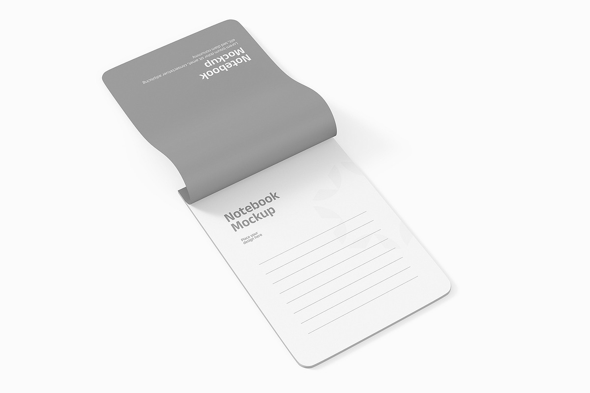 Open Notebook Mockup Template