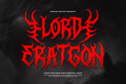 Lord Eratgon | Death Metal Font, a Blackletter Font by Denustudios (Thumbnail 1 of 12)