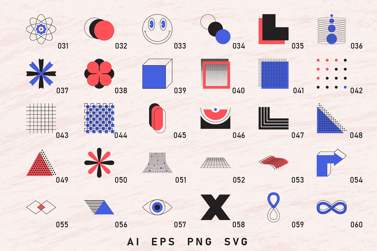 99 abstract vector shapes, an Object Graphic by Valeria Soloveva (Photo 3 of 5)
