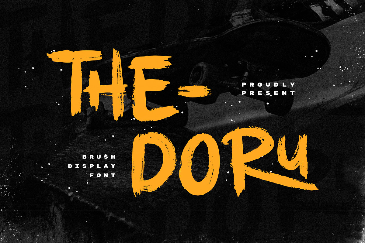 Thedoru - Sport Brush Display Font, a Handwritten Font by Samtiv Studio (Photo 1 of 9)