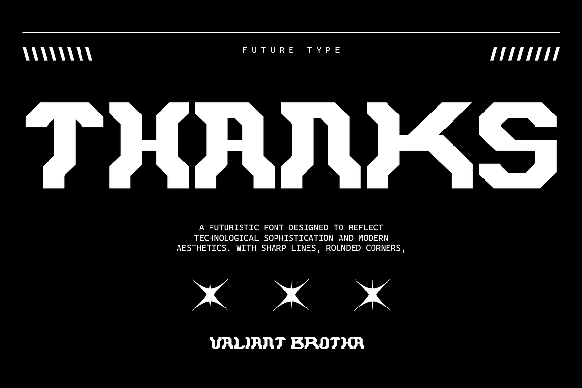 VB Reelhoman - Futuristic Font, a Sans Serif Font by VALIANTBROTHA (Photo 8 of 8)