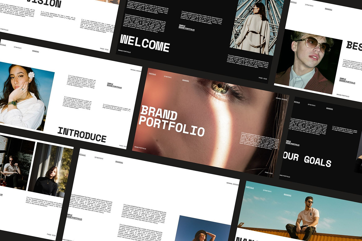 NANO - Fashion Brand Portfolio PPT, a Presentation Template by studiobasic (Photo 2 of 7)