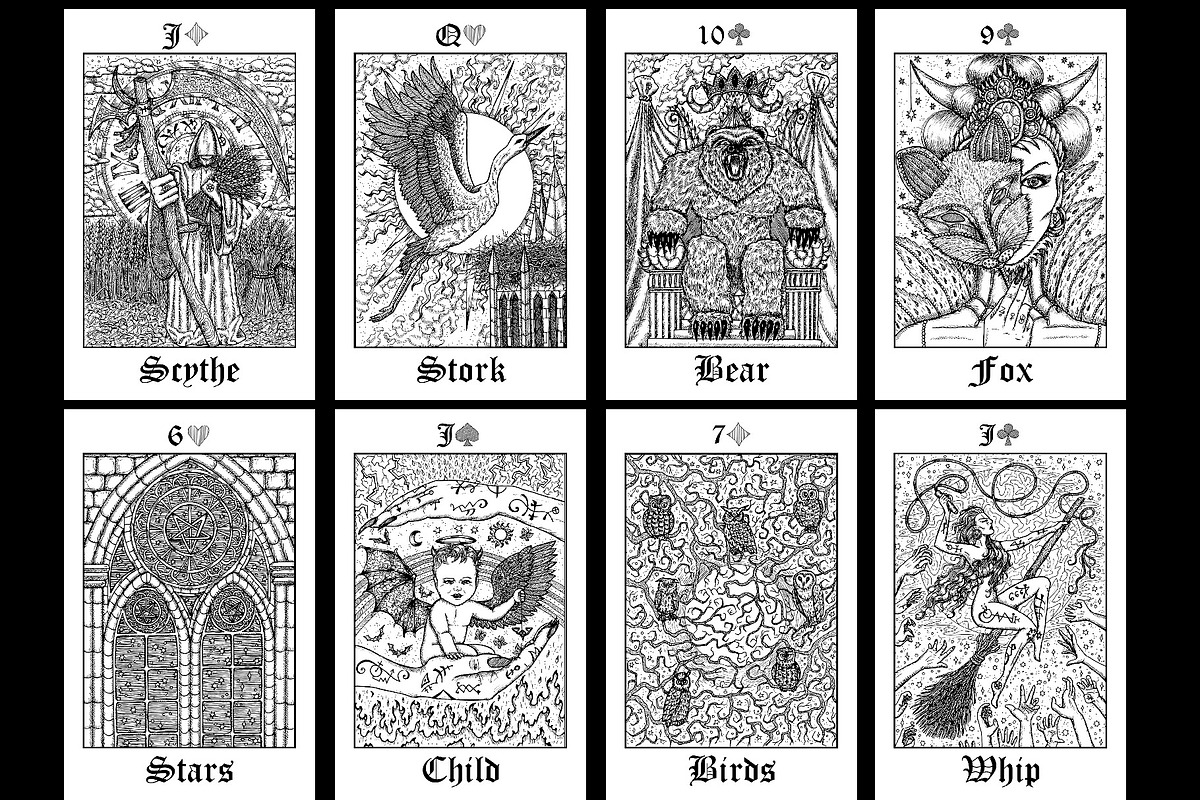 Lenormand deck vector, a Decorative Illustration by Samiramay (Photo 5 of 7)