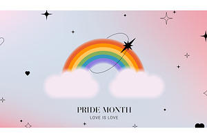 Aesthetic Banner For Pride Month