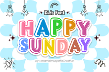 Happy Sunday - Display Font