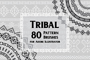 80 Tribal Pattern Brushes, a Brush Add-On by Elinorka (Thumbnail 1 of 7)