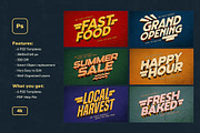 Old School Bold Text Effects, a Layer Style Add-On by Andrew Skoch Design (Thumbnail 9 of 9)