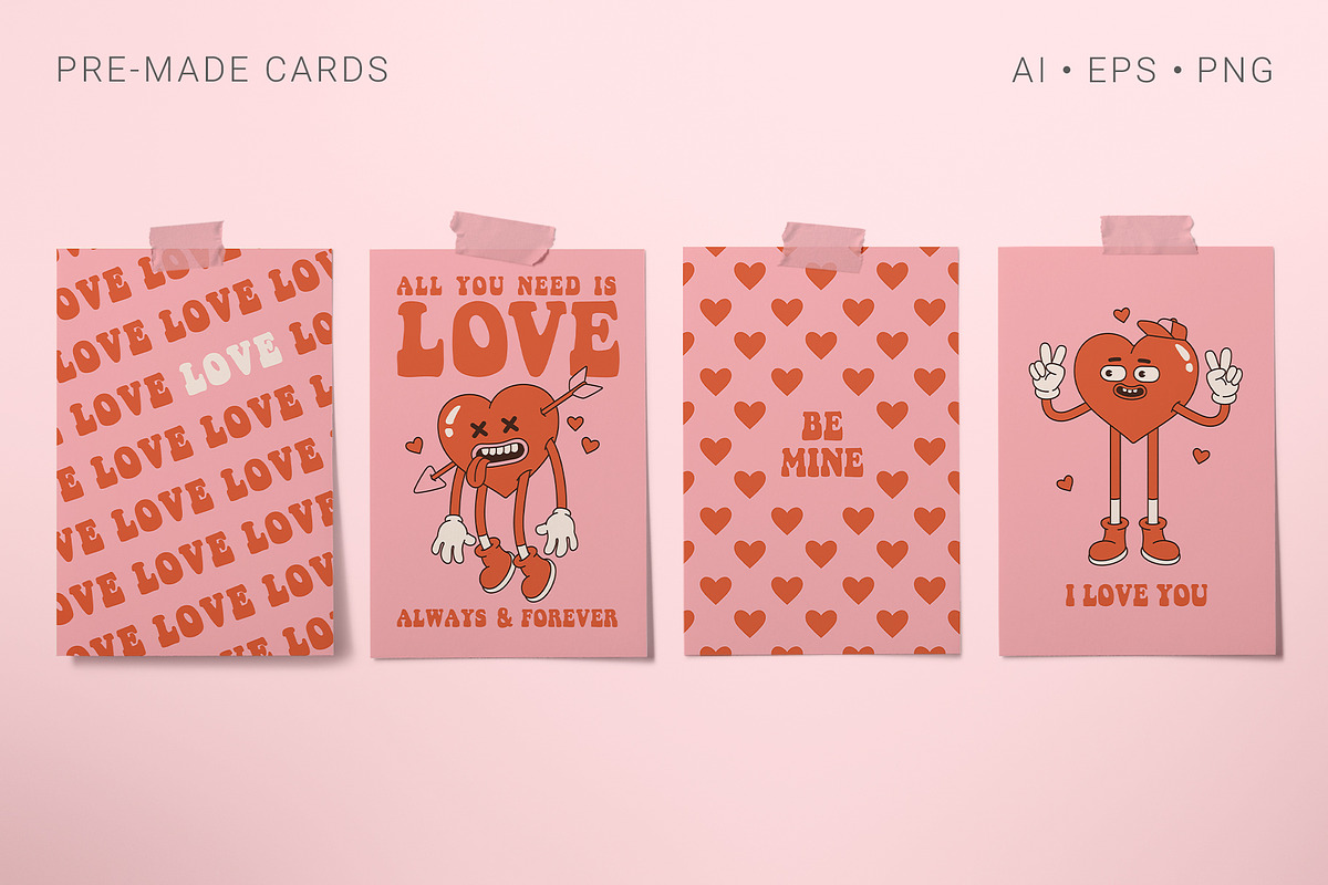 Groovy Valentine's Day, an Illustration by Martyshova (Photo 9 of 18)