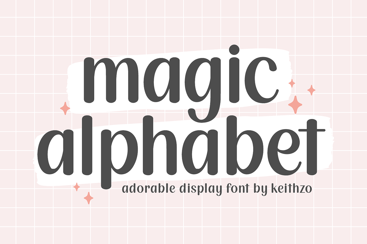 Magic Alphabet - Handwritten Font, a Handwritten Font by Keithzo (Photo 1 of 8)