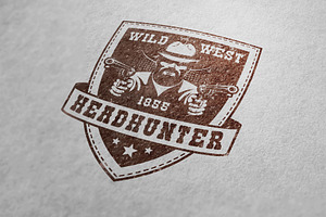 Cowboy Western Headhunter Badge