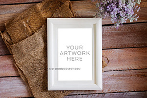 White styled frame mock up, a Print Template by Sunflower Day Love