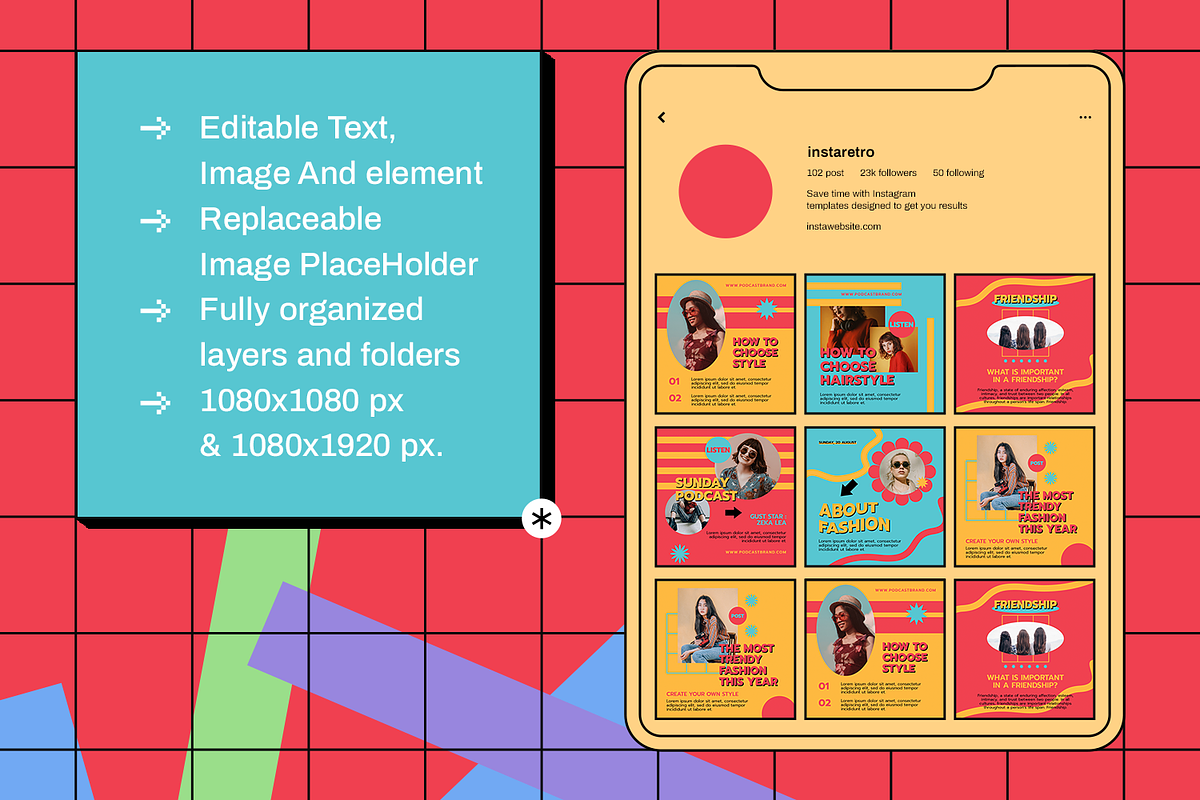 Srineza Instagram Template, a Social Media Template by Creatchees.std (Photo 3 of 5)