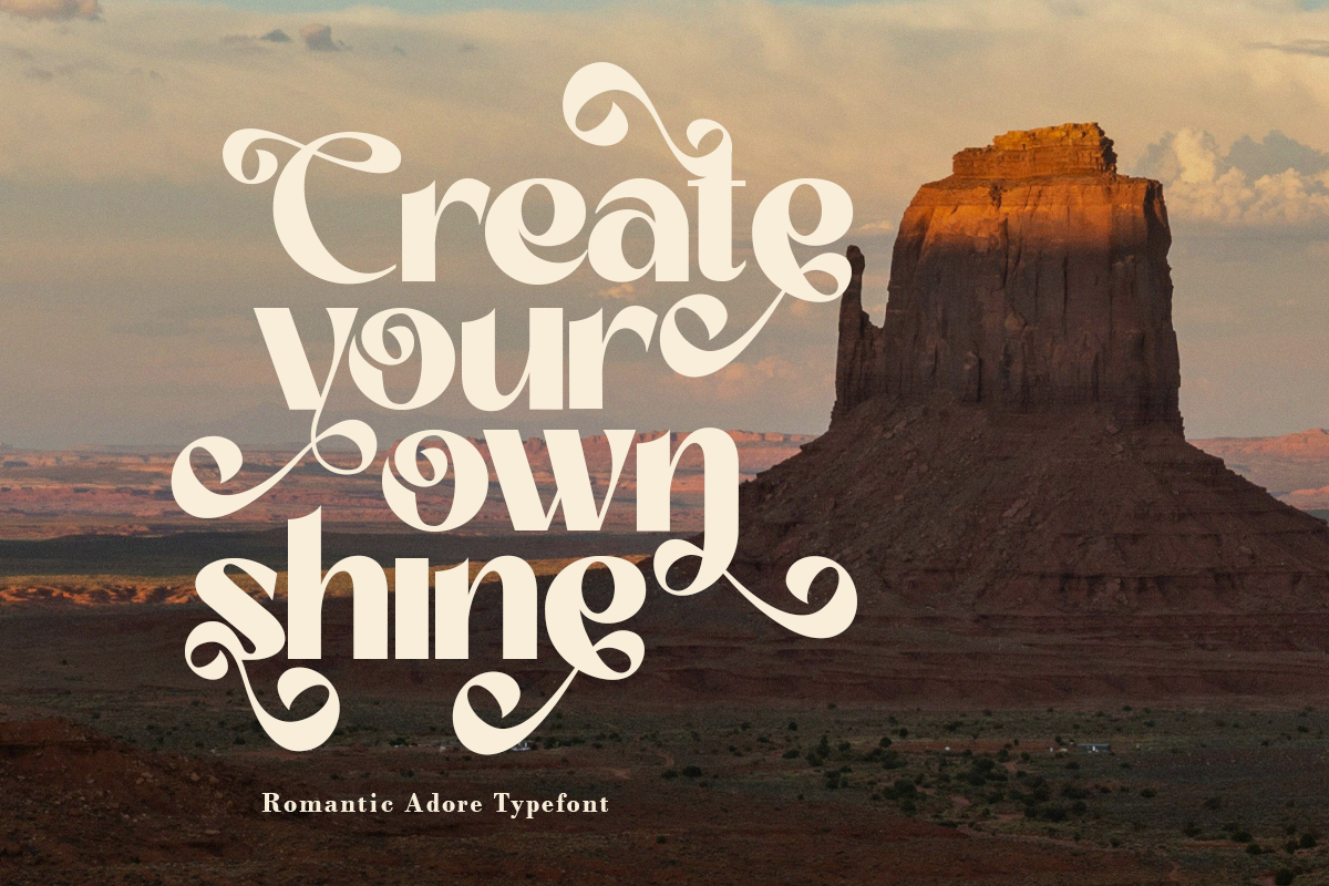 Romantic Adore - Beautiful Sans Font, a Sans Serif Font by Say Studio (Photo 7 of 14)