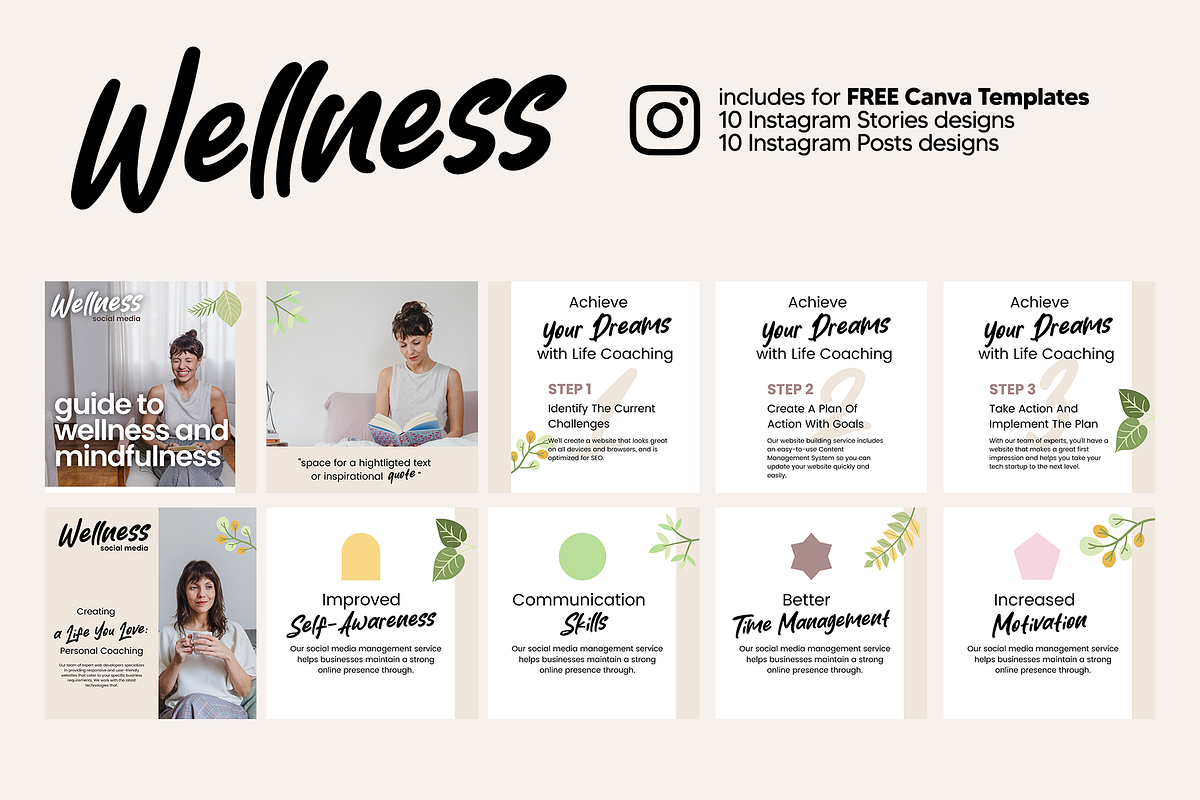 Wellness Coaching Workbook for Canva, a Print Template by DeLaGranSiete (Photo 9 of 10)