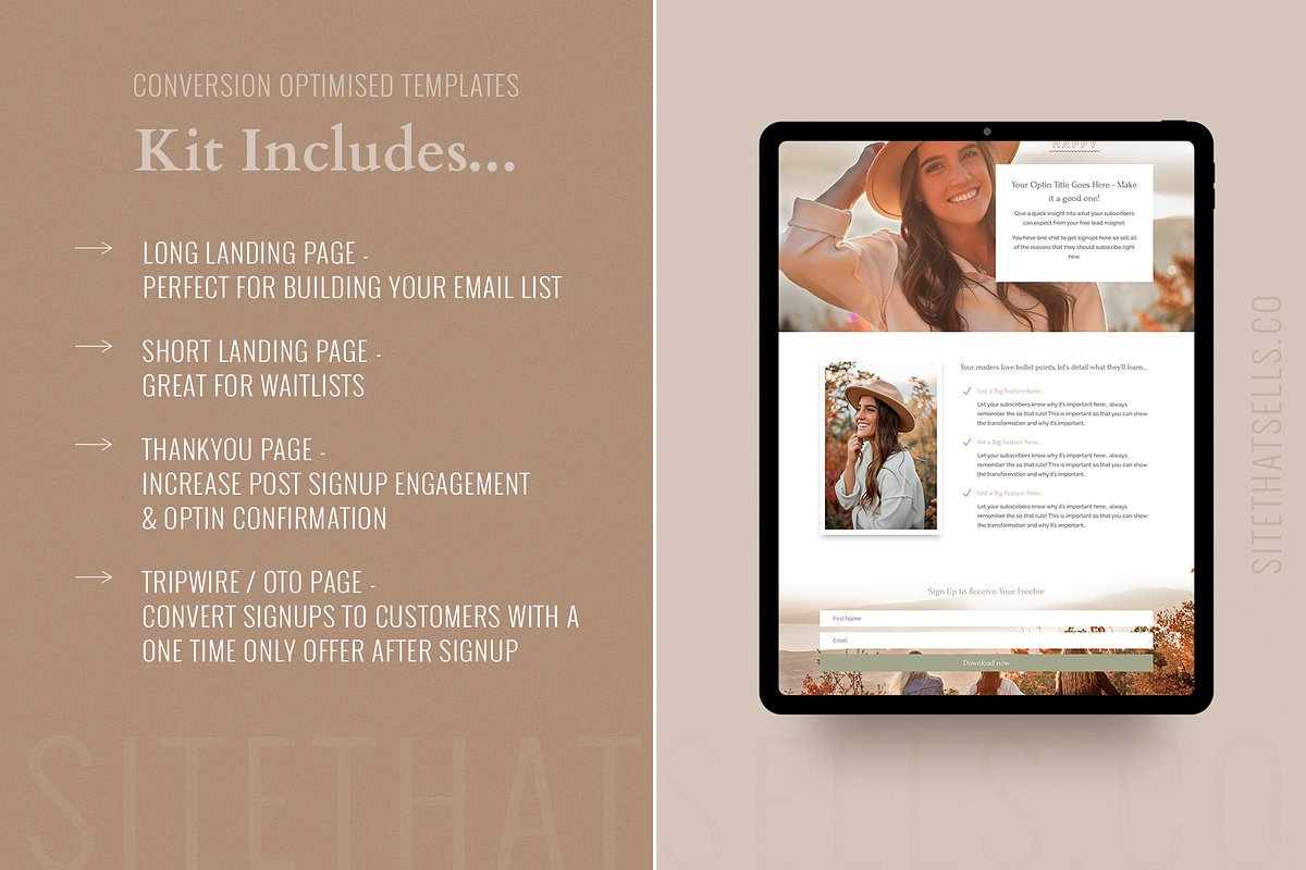 Divi Landing Page Templates, a WordPress Template by Site That Sells (Photo 2 of 4)