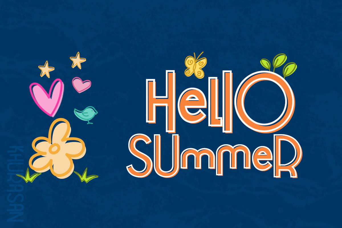 Hello Guys Layered Font preview 3